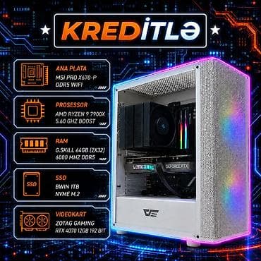 wifi modem adapter: Render and Gaming PC➡️ | Ryzen 9 7900X | RTX 4070 12GB | 64GB DDR5 — 1