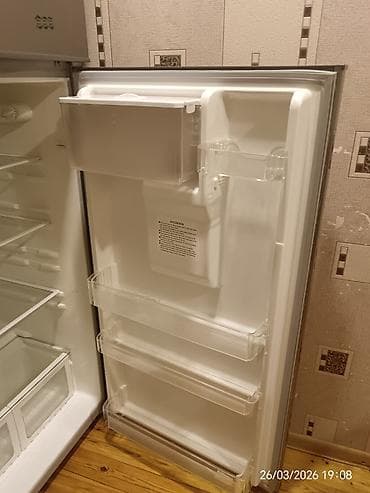 soyuducu et ucun: 2 qapılı Hauser Soyuducu Satılır, rəng - Gümüşü, Dispenserli — 8