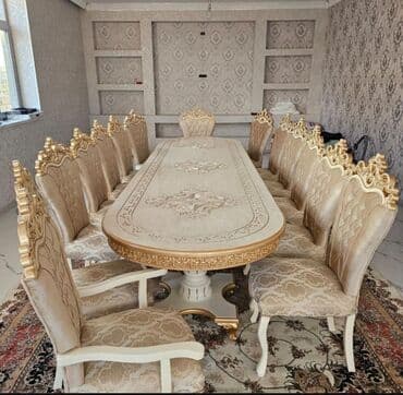 диван стол: Для гостиной, Новый, Раскладной, Прямоугольный стол, 6 стульев — 6