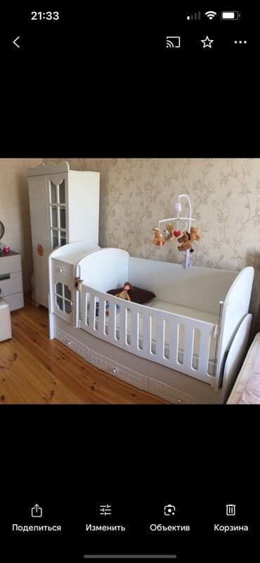 oglan ucun hediyye secimi: Oğlan və qız üçün, Dördbucaq, Beşik, Dəst ilə, Matras ilə, Yellənmə mexanizmsiz — 1