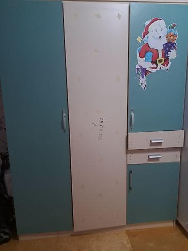 lovhe usaq ucun: Oğlan və qız üçün, 3 qapılı, Açılan, Düz dolab — 1