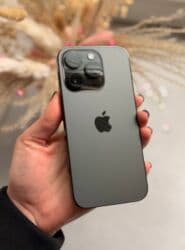 15 plus qiymeti: IPhone 14 Pro, 256 GB, Matte Space Gray, Zəmanət, Kredit, Simsiz şarj — 1