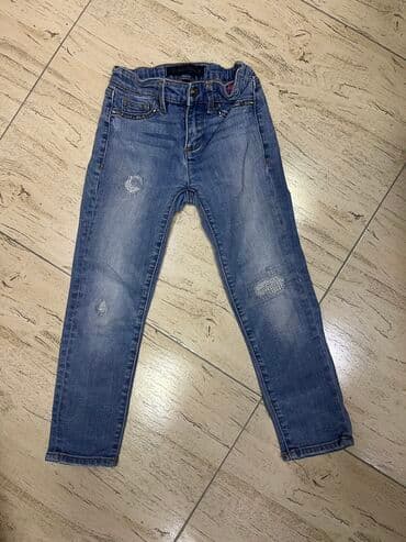 Məktəbli forması: Cins şalvar, Qız üçün, 5 - 6 yaş — 1