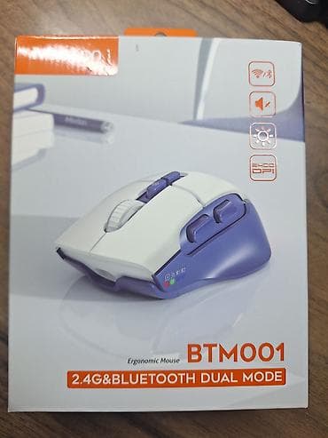 TV və video: BTM001 Ergonomik Siçan - İki rejim: 2.4G USB qəbuledici və Bluetooth — 1