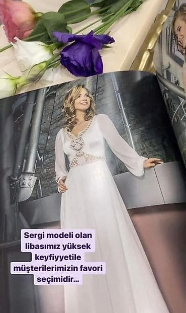 emiland toy: Məhsul: Zərif gəlinlik/libas – sərgi modeli - Rəng: qarlı ağ - Üst — 1