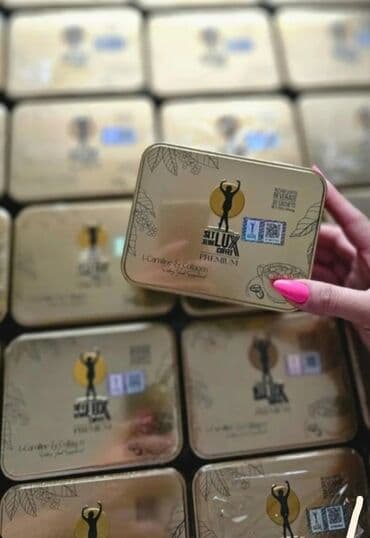 Slim Lux Premium Arıqladıcı qəhvə. Tərkibində L-karnitin və kolagen