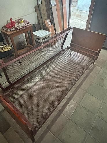Metall çarpayı karkası - Material: qalın profilli dəmir karkas — 3