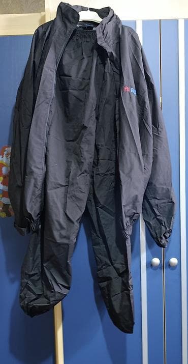 idman dəst: Qara rəngli idman-sauna kostyumu (sweat suit) 70 manata alınıb, aşağı — 1