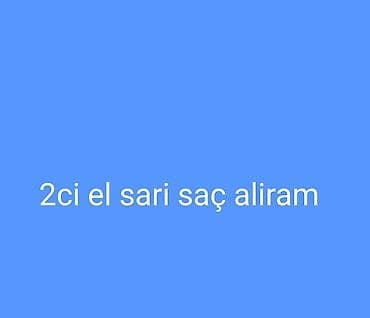 mexmer parca: Xidmət: İkinci əl sarı saç alışı Təsvir: - Sarı rəngdə, təbii insan — 1
