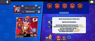 Brawl Stars hesabı – zəngin kosmetik və resurslarla Xüsusiyyətlər: - — 7