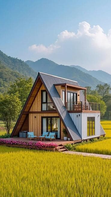 taxda qapl: A-Frame layihəsi tikintisi müxtəlif konstruksiya variantları üzrə icra — 7