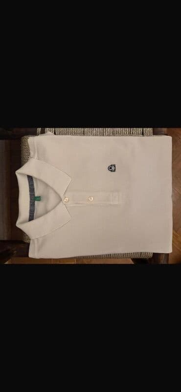 milli ordu forma: Polo köynək, Benetton, L, rəng - Ağ — 1