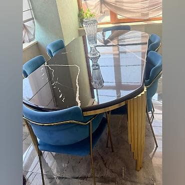 perla stul: Masa dəsti satılır 750₼. Üzəri mərmər. ünvan Elmlər. 6990. Fatimə99 — 1