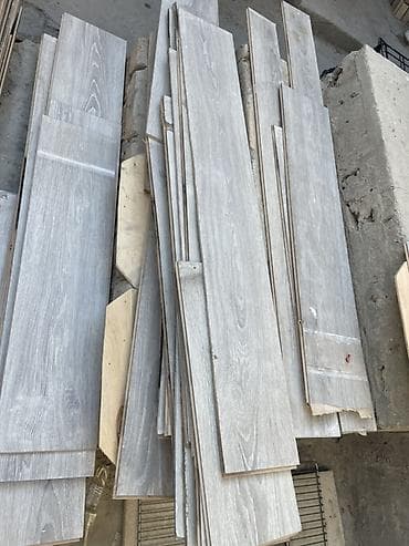 doseme laminat: Laminate döşəmə taxtaları – boz-ağ palıd teksturalı - Material — 2