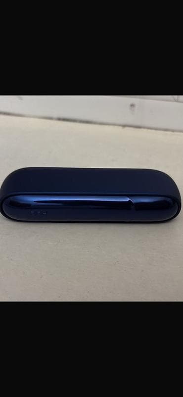smok novo: IQOS elektron tütün qızdırma cihazı – tünd mavi rəng. HEETS-le isleyir — 2