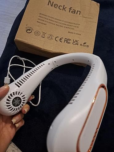 Elektronika: Boyundan taxılan portativ ventilyator - Ergonomik U‑şəkilli dizayn — 3