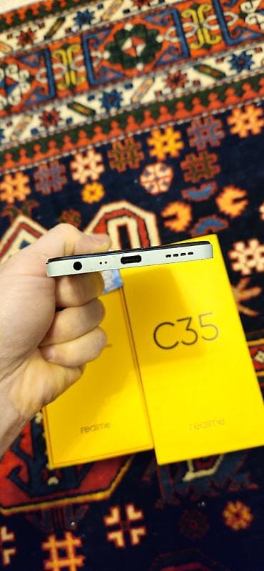 sederek kamera: Realme C35, 128 GB, rəng - Yaşıl, Zəmanət — 5