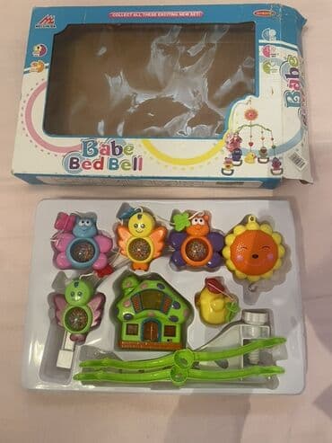 детские комплекты с бриджами: Uşaq çarpayısı üçün nəzərdə tutulmuş, müxtəlif heyvan və əşya formalı — 1