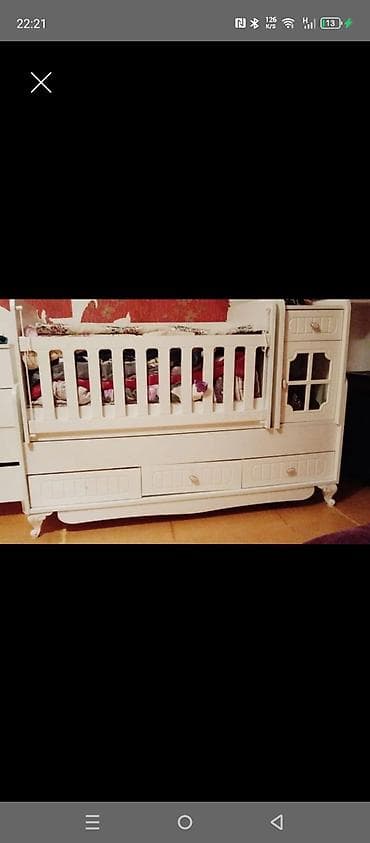 saxta baba oyuncaq: Oğlan və qız üçün, Dördbucaq, Beşik, Dəstsiz, Matrassız, Yellənmə mexanizmsiz — 1