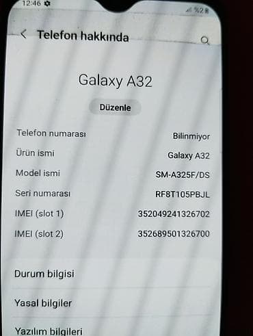 samsung a70 ekrani: Samsung Galaxy A32, 128 GB, rəng - Mavi, İki sim kartlı — 2