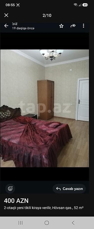 aga center: Kirayə mənzil – Hövsan qəsəbəsi Mida 2, yeni tikili, 2 otaq, 52 m² - — 10