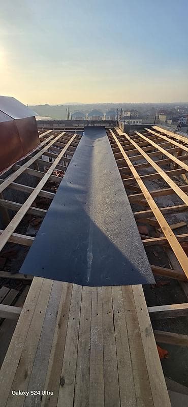 dam ortuyu: Dam örtüyü və yağış sularının toplanması üçün “vadi” kanalı hazırlama — 1