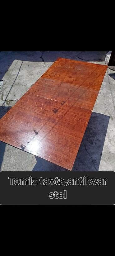 Mətbəx masası, Qatlanan, Taxta, Dördbucaq masa