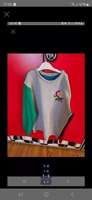 Donlar: Uşaq geyimləri dəsti – 10-12 yaş aralığı - Sviter/Svitşört: Açıq boz — 9