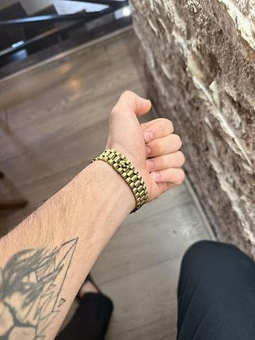 qizil bilərzik: İşlənmiş, Qol saatı, Rolex, rəng - Qızılı — 4