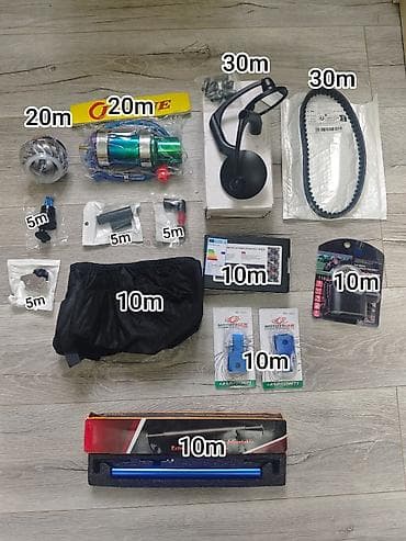 Motor velosiped/scooter üçün aksesuar və ehtiyat hissələri dəsti