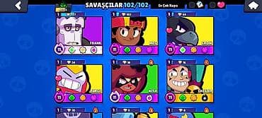 qepik pullar: Brawl Stars hesabı – yüksək səviyyəli və tam kolleksiya - Kupa sayı — 3