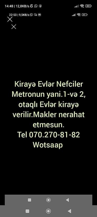 Neftçilər metrosunun yanı – kirayə mənzillər - 1 və 2 otaqlı — 2