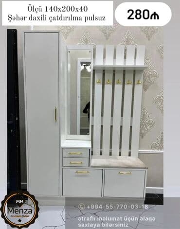 dehliz ucun oboylar: Yeni, Açılan, 4 qapılı Düz dolab, Dəhliz dolabı, Rusiya — 5