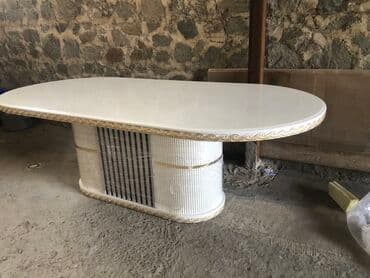 güzgü boy: Qonaq masası, Yeni, Açılmayan, Mərmər, Oval masa — 3