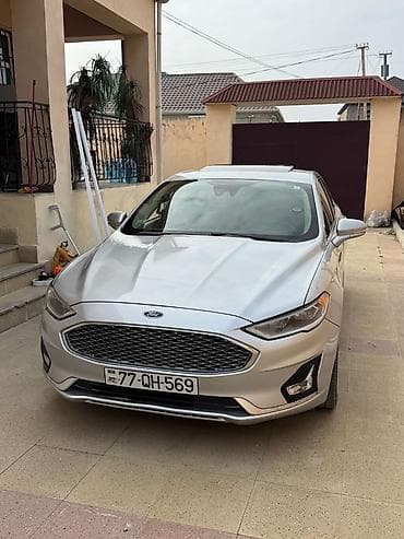 Motonəqliyyat: Ford Fusion (Mondeo) sedan – gümüşü rəng. Xüsusiyyətlər və detallı — 4