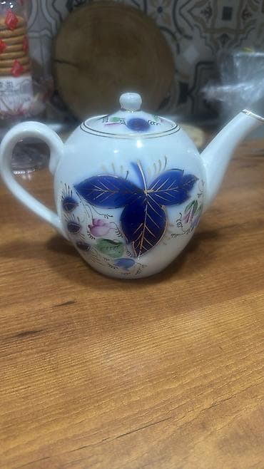 first class cay: Çay dəsti, rəng - Qırmızı, Farfor — 1