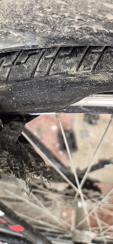 velosiped trinx: 28 di dal teker partlayıb 7 sqorus du — 1