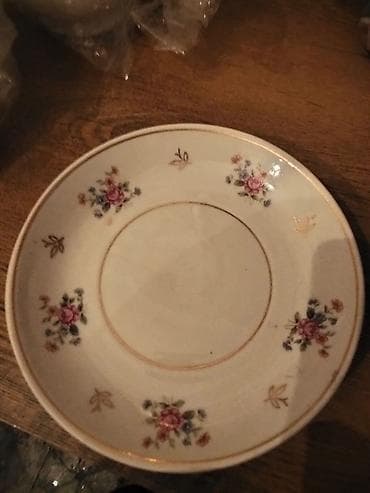 kəndir: Nəlbəkilər, 6 ədədli dəst, rəng - Ağ, Keramika, SSRİ — 1