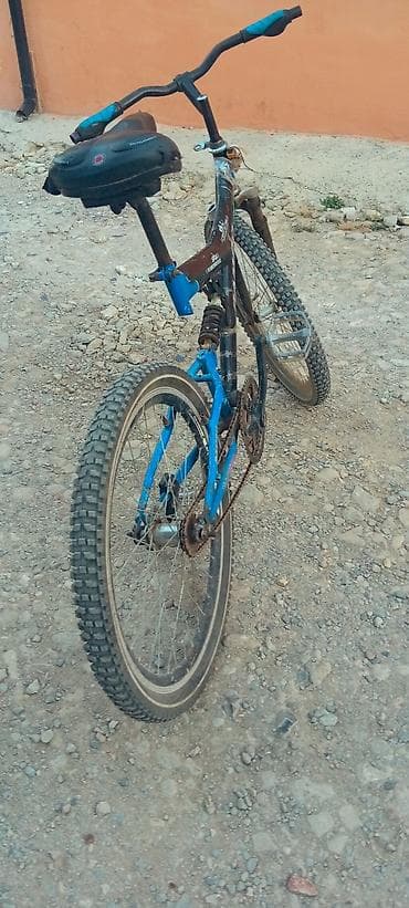 grand bicycle: Orta amarizatırlı dağ tipli velosiped - Rəng: mavi-qara kombinasiyası — 4