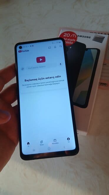 телефон fly ds169: Samsung Galaxy A21S, 128 ГБ, цвет - Синий, Гарантия, Отпечаток пальца, Две SIM карты — 2