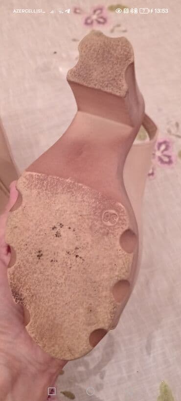 kisiler ucun gumus sepler: Ölçü: 36, rəng - Bej, İşlənmiş — 4