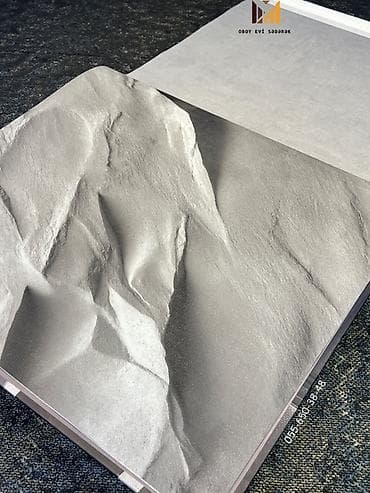 Dekorativ divar kağızı kataloqu – daş teksturası və monoxrom səthlər