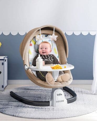 qidalandırmaq üçün uşaq stul yelləncək: Kidilo 4-ü 1-də elektrik nənni!! 🔥Təklifdən sonra qiymət 130 manatdır — 6