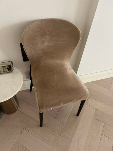 Pərdə və jalüzlər: Чехлы на стулья бархатные коричневые. 6 штук — 1