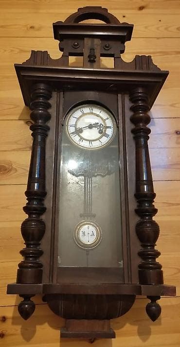 Orijinal Antikvar Alman Divar Saatı – XIX Əsrin Sonu (Regulator)