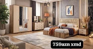 Yataq otağı mebel dəsti – 759 AZN (xmd) Dəst tərkibi: - Çarpayı