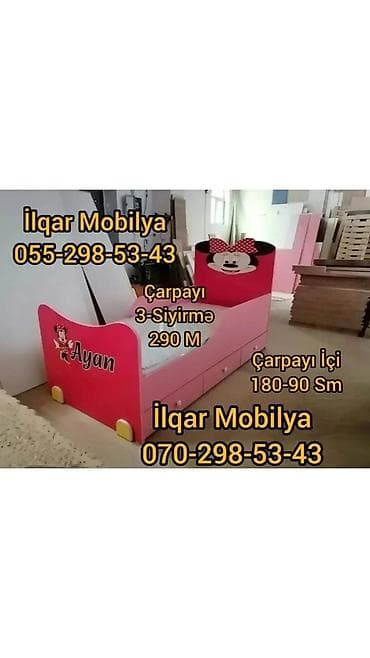 ucuz krafat: Qız üçün, Yeni, Çarpayı, Bazasız, Matrassız, Siyirməsiz — 2