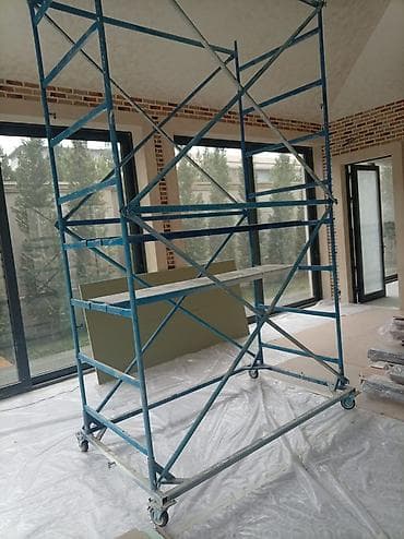 taxta lovhə: Daxili və xarici təmir–tikinti işləri üçün yığıla-bilən, təkərli — 2