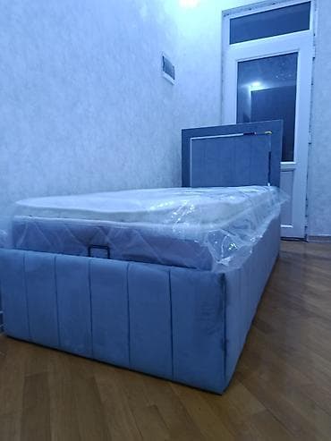 yataq tek: İkinəfərlik çarpayı, Bazalı, Matras ilə, Siyirməsiz — 4