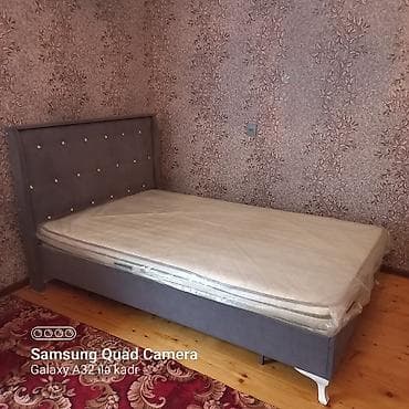 tekli yataq: Təknəfərlik çarpayı, Matras ilə, Siyirməsiz — 3